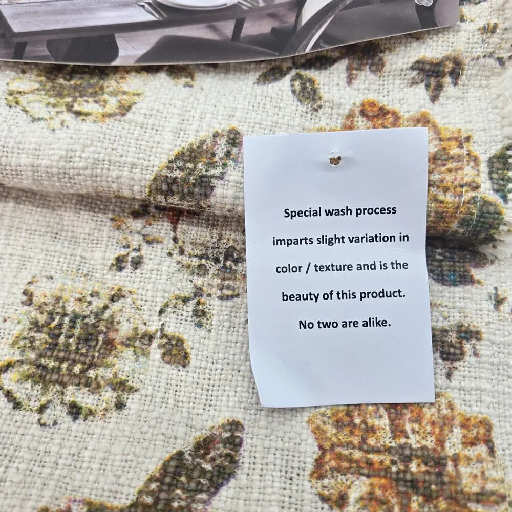 Autumn & Fall Burlap Table Runner Pumpkin Floral Harvest 16x72